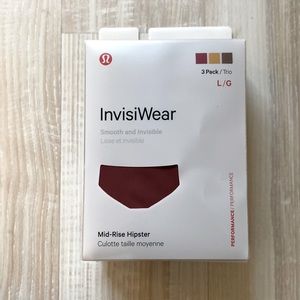 Brand New Lululemon InvisiWear Hipster 3P with Tag Size L